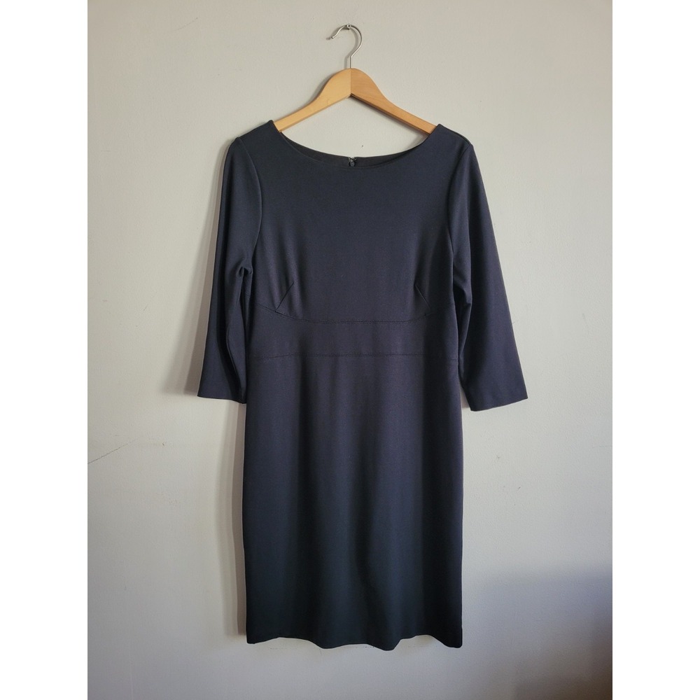 ANN TAYLOR BLACK DRESS~Size 12~3/4 Sleeves~Soft Material